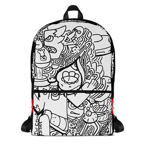 Cómics IW # Mochila de Moda para Uso Diario, Bolsa de Viaje con Diseño de Dibujos Animados y Forro de Poliéster - Product Image 1