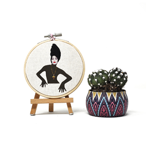 Arte de bordado moderno - Tema de moda, aro de 10 cm - Product Image 4