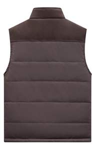 Gilet matelassé léger pour homme, sans manches, avec poches cachées, rembourrage en fibre de polyester, fermeture éclair, décontracté - Product Image 6