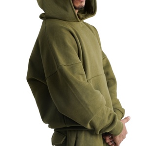 Nouveau Hoodie Polaire Homme 2026 Personnalisé Coupe Ample Épaules Tombantes en Molleton Épais French Terry pour Tenue Décontractée - Product Image 3