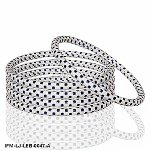 Handcrafted <b>Leather</b> and Brass Bangle Navy Checkered Enamel Inlay Slim Cuff <b>Bracelet</b> for <b>Men</b> and Women Gift For Her - Product Image 2