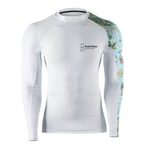 Service OEM, Rashguard personnalisé pour hommes, impression par sublimation, vêtements de compression, polyester personnalisé, chemises d'entraînement BJJ MMA - Product Image 1
