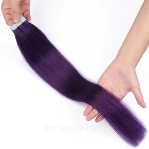 Extensions per capelli lisci cinesi all'ingrosso Lila Tape, 100% Remy Virgin Double Drawn Micro-Link, trama singola, capelli umani - Product Image 3