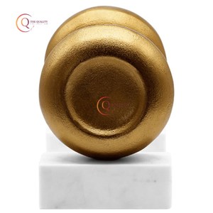 ที่ตั้งหนังสือบนโต๊ะชุบทองทองเหลืองโบราณที่ดีที่สุดของชั้นหนังสือตั้งโต๊ะทำด้วยมือที่มีฐานหินอ่อนสีขาว - Product Image 5