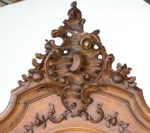 ตู้เสื้อผ้าไม้สไตล์โบราณของจังหวัดฝรั่งเศสตู้เสื้อผ้ากระจกสามประตูวอลนัทบ้านโรงแรมห้องนอนเฟอร์นิเจอร์ยุโรป - Product Image 5