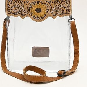 กระเป๋าเงินหนังแท้มีหูจับเดี่ยวสำหรับผู้หญิงพิมพ์ลายสัตว์กันขโมยสำหรับผู้หญิงใช้งานได้หลากหลาย - Product Image 2