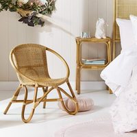 Fauteuil en rotin naturel écologique de style colonial, confortable pour le jardin, la cour, fauteuil en rotin fait à la main, fauteuil de salon