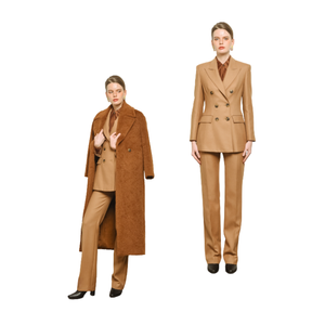 เสื้อเบลเซอร์ขนสัตว์กระดุมสองแถวลายสิงโตช่วยให้อุ่นได้ดีดีไซน์หรูหราไม่เหมือนใครผู้ผลิตจากเวียดนาม - Product Image 3