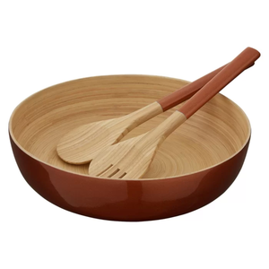 2024 Hot Trend Modern Design Ensemble de saladiers en bambou filé de couleur métallique fabriqués à la main du Vietnam pour la vaisselle et les assiettes - Product Image 1