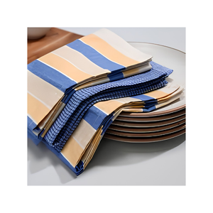 Nouveautés : Serviettes de table et de cuisine modernes, douces, brodées, 100% coton biologique GOTS, blanc pur, pour hôtels et mariages, vente en gros - Product Image 6