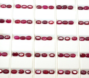 Rubí natural facetado 3*4mm corte ovalado piedras preciosas sueltas Madagascar piedras preciosas rojas para DIY collar joyería aplicación - Product Image 4