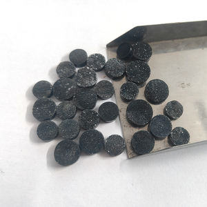 หินดรูซี่ขัดหลังเบี้ยสีดำ28ชิ้นขนาด10มม.-14มม. 144.5ซม. อัญมณีหลวมธรรมชาติแบน155 $ เรา" - Product Image 5