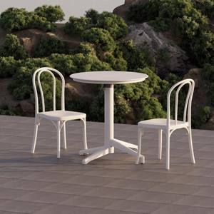 Chaise de salle à manger contemporaine en plastique Sozo empilable pour la maison, le bar, la cave à vin et la salle de sport - Product Image 5