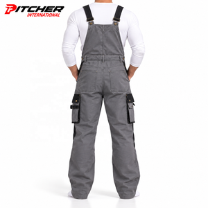 Salopettes en jean indigo pour hommes, bretelles réglables, utilitaires, pour détaillants, faible MOQ, vente en gros - Product Image 3