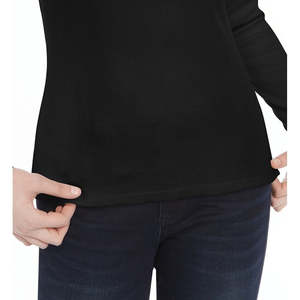 Maglietta Henley casual con bordo smerlato Ultra Flirt per ragazzi, nera, taglia piccola - Product Image 3