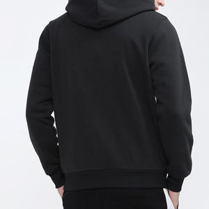 Sweat à capuche noir de haute qualité 300 g/m², lourd, en coton et élasthanne, épaules tombantes, sans cordons, surdimensionné pour homme - Product Image 5