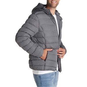 <b>Padded</b> Coats Bubble Puffer BLUE Quilted Mens Down Puffy Jacket Outerwear Warm Jacket Wholesale Custom High Quality Winter Down - Product Image 1