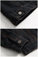 Vestes en jean pour hommes en coton biologique de haute qualité, coupe ample, style unique, délavé à l'acide, respirant, coupe-vent, écologique