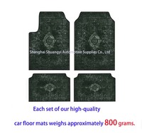 Karpet lantai karpet mewah ketebalan gaya Persia Arab semua cuaca Oriental karpet lantai otomotif Persia Set 4 potong