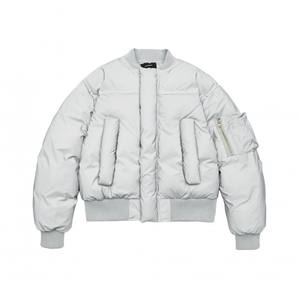 Chaquetas de satén personalizadas para hombre Chaqueta de equipo deportivo de satén de béisbol Tasa de venta total 2025 Chaqueta de satén - Product Image 6