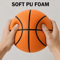 Ballon de basketball d'entraînement intérieur Elite Taille 7 (29,5 pouces) en mousse PU 340g, toucher doux, faible bruit, Zhejiang