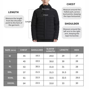Veste matelassée décontractée d'hiver pour homme - Douce, épaisse, isolée, légère, élégante, chaude, design matelassé sur le devant, imperméable - Product Image 6