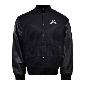 Chaqueta de Lana/Cuero Personalizada de Alta Calidad para Hombre, con Cuello Alto, Transpirable, Informal para Invierno, Servicio OEM, Estilo Letterman - Product Image 1