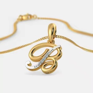 18K Gold Plated 925 Sterling <b>Silver</b> Letter A Moissanite Necklace | VVS D Color Initial Pendant | Luxury Personalized Jewelry for - Product Image 4