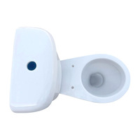 Siège de toilette WC en céramique blanche italienne de qualité supérieure, design moderne deux pièces avec couvercle de siège pour salle de bain
