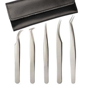 Venta al por mayor Pinzas de pestañas para la venta caliente Pinzas de extensión de pestañas populares Pinzas de pestañas de acero inoxidable - Product Image 4