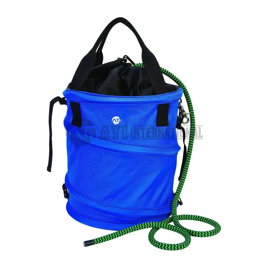Базовая кожаная сумка для веревки, синяя высокопрочная полипропиленовая плетеная водяная спасательная сумка на шнурке, сумка для рюкзака, оптовая продажа, сумки для веревки