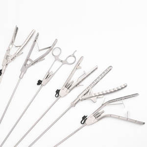 Fórceps de portaagujas laparoscópicos en acero inoxidable disponibles en todo tipo de instrumentos quirúrgicos endoscópicos de laparoscopia - Product Image 2