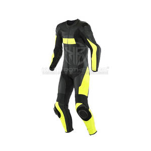 Combinaison de moto en cuir sur mesure avec genoux renforcés et combinaison de moto en cuir prête à l'emploi - Product Image 4