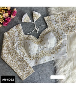 New Designer Women Wedding Wear Ready to Wear Blouse Collections with Full Sleeve with Heavy Embroidery Zari Work Blouse - Product Image 6