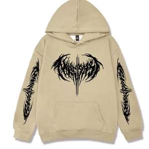 Logo graphique à capuche hommes femmes Harajuku Hip Hop sweats à capuche mode sweat surdimensionné - Product Image 1