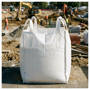 Sac de chantier robuste de 1000 kg à 1500 kg, sac en toile FIBC pour le transport de sable, gravier et débris - Product Image 1