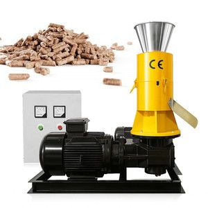 Presse à granulés de bois 15 kW, granulateur de biomasse robuste pour sciure de bois, coques de riz, paille, 300 kg/h, 380V, avec engrenages et roulements - Product Image 1