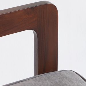Silla de comedor de lujo contemporánea moderna con marco de madera maciza y tapicería súper cómoda para uso doméstico y hotelero - Product Image 3
