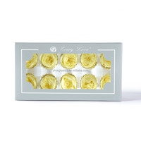 Têtes de roses Austin préservées de qualité supérieure, fleurs éternelles pour bouquets DIY, têtes de roses David Austin naturelles préservées