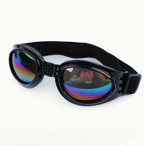 แว่นกันแดดสำหรับสุนัข แว่นตาสำหรับสุนัขพันธุ์กลางถึงใหญ่ ป้องกันลม ฝุ่น หมอก แว่นตาสำหรับสัตว์เลี้ยงพร้อมสายรัดปรับได้ - Product Image 4