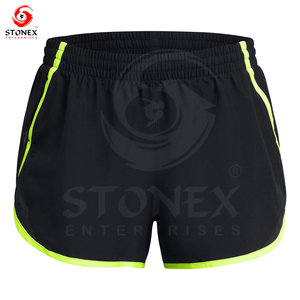 Shorts de course personnalisés pour femmes, taille haute, entraînement athlétique, vente en gros pour femmes - Product Image 1