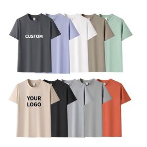 Wholesale <b>Polyester</b> <b>Tshirt</b> Manufacturer Factory Custom Logo Print DTG DTF Tee t Shirt Men T-shirt for Men - Product Image 3