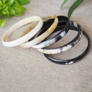 Joyería de moda pulseras de cuerno natural brazaletes pulsera hecha a mano brazalete de buena calidad al por mayor - Product Image 5