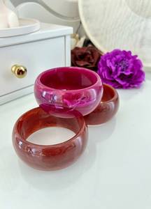 Brazaletes de resina transparente para mujer, ligeros, hechos a mano y accesorios incrustados en la naturaleza - Product Image 2