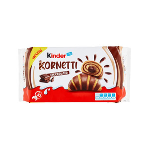 Croissants Kinder Kornetti Cioccolato Directement de l'Usine, 6x42g, 252g au Total avec Garniture Extra de Chocolat 3,5% pour une Saveur Authentique - Product Image 1