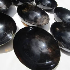 Cuenco de cuerno de búfalo ecológico de la mejor calidad para decoración del hogar, cuenco profundo hecho a mano, técnica pulida de Color de cuerno Natural, venta - Product Image 1