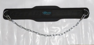 Custom Logo Printing Available Weight Lifting Dipping Dip Belt with Steel <b>Chain</b> for Dips and Pull Ups - Product Image 5