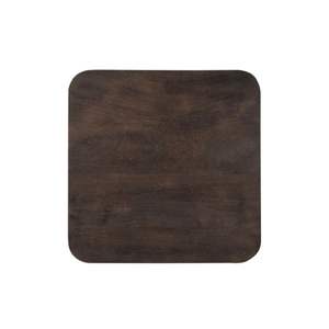 Table basse carrée en bois de manguier Collection mince Finition brun foncé Tables centrales pour meubles de salon de luxe - Product Image 2