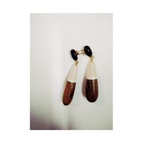 Boucles d'oreilles tendance de haute qualité, forme ronde, bois et résine époxy, best-seller, qualité standard, bijoux à vendre - Product Image 6