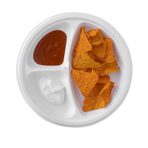 Vajilla Desechable Biodegradable 100%, Juego de Platos de Bagazo con 3 Compartimentos, Respetuoso con el Medio Ambiente, Apto para Microondas para Fiestas Personalizable 10 - Product Image 2